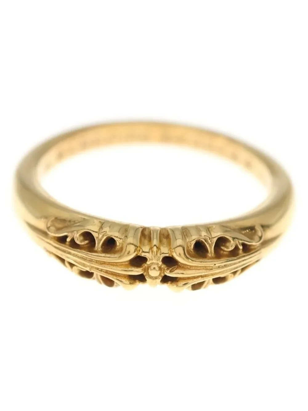 Chrome Hearts 22k Baby Clsc Classic K&t Ring Gold